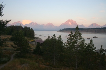 hotel Grand Teton vue